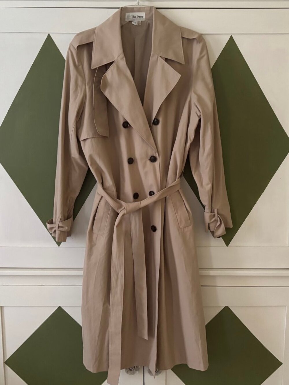 NWOT! The Drop 'Noa' Beige Trench Coat - Picture 3 of 9
